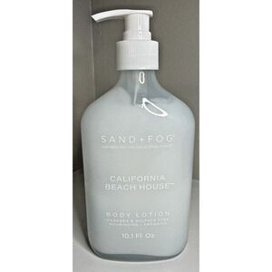 Sand + Fog California Beach House Hand Body Lotion GLASS Coastal Fragrance Gift